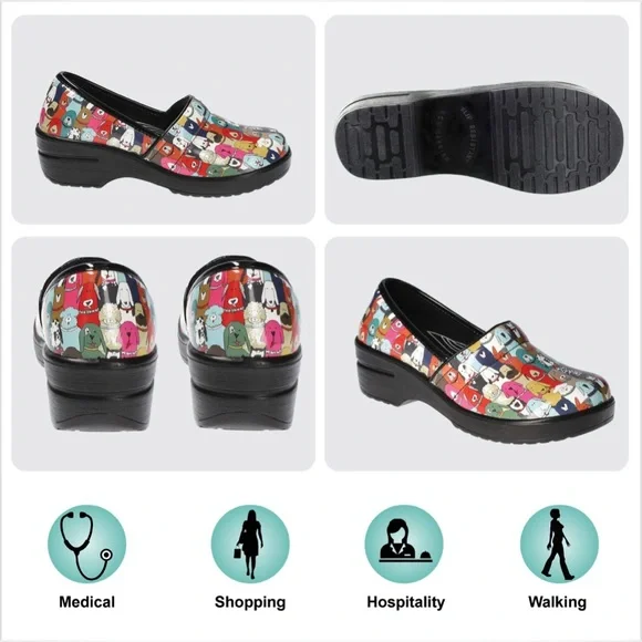 Easy Works by Easy Street lyndee multidog patent nonslip non-marking shoes sz10 - Picture 9 of 9